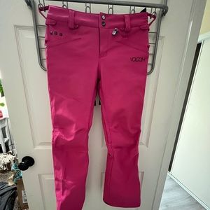 Small Hot Pink Volcom Snowboarding Pants